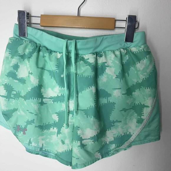 Under Armour Women's Shorts Heat gear Active Running Green Small - Picture 6 of 6